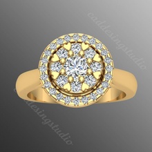 yüzük iz 51 takı altın mücevher gümüş parlak elmas düğün moda parmak sterlin safir çap yüzükler yakut platin kolye bileklik 3d print model - Mito3D