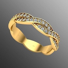 Ring iz 9 Schmuck Gold Juwel Silber brillant Diamant Hochzeit Mode Finger Sterling Saphir Ringe Rubin Platin 3d print model - Mito3D