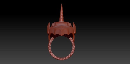 Ring Jabu Heilige seiya Chevaliers Tierkreis Caballeros Zodiaco Kunst Skulpturen 3d print model - Mito3D