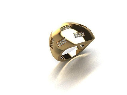 ring jewelry gold silver printable rings diamond jewel jewellery fashion freejewelry freerings freering jewelryring pendant earring freejewellry 3d print model - Mito3D
