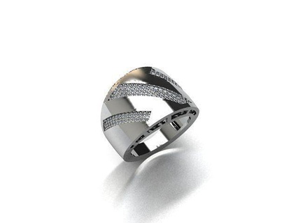 bague bijoux or argent imprimable anneaux diamant bijou engagement mode gemme pendentif gratuits libérant 3d print model - Mito3D