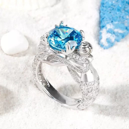 squillare gioielleria gemma donna carati argento diamante moda oro lusso anelli 3D print model - Mito3D