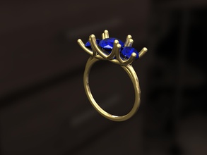ring j jewelry shining wedding gold luxury engagement bright love precious diamond jewel rings 3d print model - Mito3D
