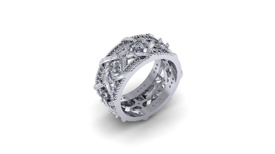ring knots jewelry printable gold platinum diamond brilliant silver fashion beauty rings render vintag rhinoceros cad engagement jewel wedding woman 3d print model - Mito3D