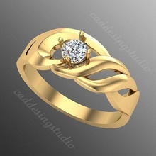 bague kt35 bijoux or gemme argent bijou brillant diamant mariage mode doigt sterling saphir anneaux rubis platine médaille 3d print model - Mito3D