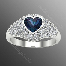 bague kt51 bijoux or gemme argent bijou brillant diamant mariage mode doigt sterling saphir anneaux rubis platine médaille 3d print model - Mito3D