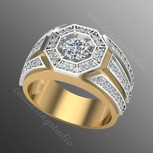 Ring kt75 Schmuck Gold Juwel Silber brillant Diamant Hochzeit Mode Finger Sterling Saphir Ringe Rubin Platin Medaille 3d print model - Mito3D