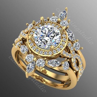 Ring kt 175 Schmuck Gold Mode 3d 3djewels 3djewellery 3dring Ringe Sterling Juwel Diamant modern Engagement Silber Hochzeit engagem 3d print model - Mito3D