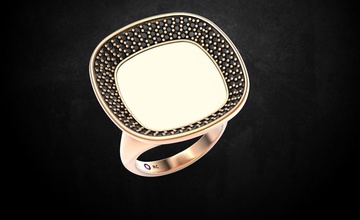 bague dame de 82 bijoux 3dprinted la conception mode or joyau d'impression printabl imprimable l'impression le prototypage l'anneau les anneaux d'argent anneau 3d print model - Mito3D