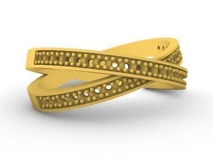 yüzük Hanım Anillo para dama sm isminde takı altın yazdırılabilir elmas yüzükler gümüş nişan 3djewelry 3d print model - Mito3D