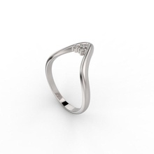 anillo ligero metal ola movimiento joyería joya anillos compromiso diamante Moda oro enganchar brillante belleza imprimible 3d print model - Mito3D