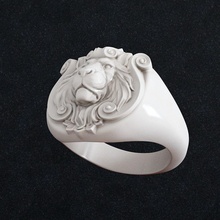 anel leão prata diamante gatinha animal joalheria pingente Puma colar jóia arte esculturas 3d print model - Mito3D