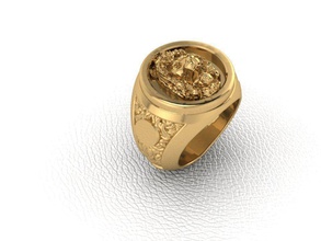 ring lion 1 lioness gold silver panther leon leona cat tiger leopard cheetah pantera feline wild africa animal animals tigre zoo jewelry rings 3d print model - Mito3D