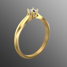 ring lr3 jewelry gold shining fashion 3djewels 3djewellery 3dring rings printable sterling jewel jewellery diamond modern engagement gem brilliant beauty 3d print model - Mito3D