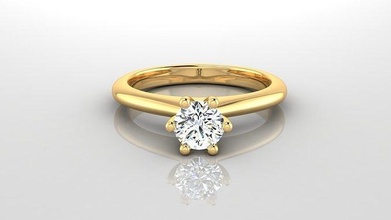 anillo m28 lujo hembra joya Boda compromiso joyería enganchar amor diamante brillante oro niña mujer Moda imprimible 3d print model - Mito3D