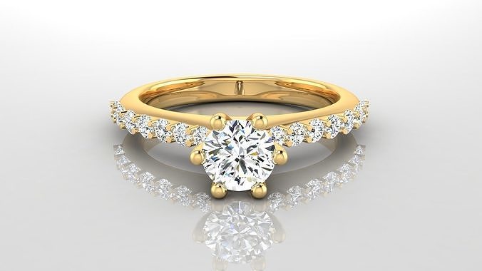 squillare m29 lusso femmina gemma nozze fidanzamento stampabile gioiello brillante gioielleria oro ragazza donna moda diamante anelli 3D print model - Mito3D