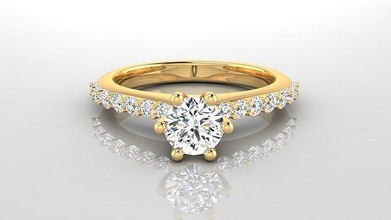 anillo m29 lujo hembra joya boda compromiso imprimible brillante joyería oro niña mujer moda diamante anillos 3d print model - Mito3D