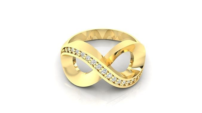 yüzük m45 lüks kadın taşlar düğün takı mücevher elmas altın parlak angagem yazdırılabilir gümüş çap kız Kadın moda nişan yüzükler 3D print model - Mito3D