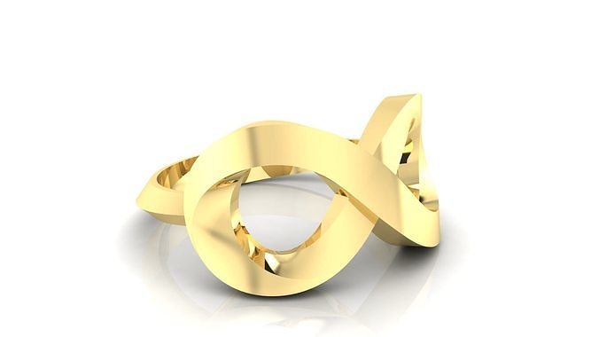 anillo m49 lujo hembra Boda amor imprimible plata libra esterlina joya joyería compromiso oro Moda niña mujer belleza platino brillante anillos 3D print model - Mito3D
