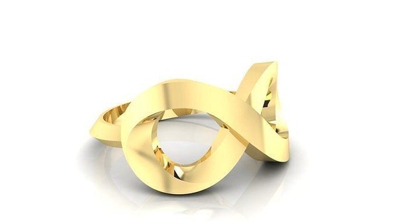 anillo m49 lujo hembra Boda amor imprimible plata libra esterlina joya joyería compromiso oro Moda niña mujer belleza platino brillante anillos 3d print model - Mito3D