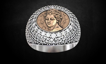 anneau de madonna, nombreuses tailles 141 bijoux 3dprinted la conception mode or joyau d'impression printabl imprimable l'impression le prototypage l'anneau les anneaux d'argent taille madonna 3d print model - Mito3D