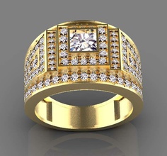 ring male jewelry princess female diamond diamonds oval sapphire ruby rings 3d print model - Mito3D