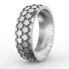bague homme bijoux platine argent gemme chrome mode diamant or sterling brillant imprimable rétro luxe beauté bracelet engagement 3d print model - Mito3D