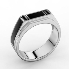 anillo hombre 08 joyería joya cromo oro tecnología portátil anillos plata clásico libra esterlina moda boda compromiso diamante ropa belleza vestir vendimia 3d print model - Mito3D
