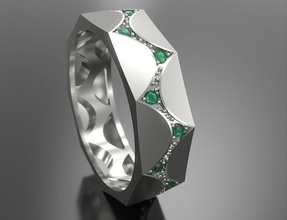 anel homem 22 3d impressão modelo joalheria ouro Casamento noivado prata moda beleza 3dmodel diamante casamento rinoceronte argolas Tiffany Armani chopard 3d print model - Mito3D