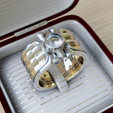 bague pièces or argent bijoux impression cnc anneaux 3d print model - Mito3D