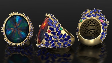 squillare marche oro gemma lusso argento stampabile marchesa diamanti elegante diamante design gioielleria stile moda platino brillante bellezza anelli 3d print model - Mito3D
