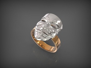 ring mask stl guy fawkes man characters carnivale carnival masquerade rings gold anonymus jewelry 14k stereolithography 3d print model - Mito3D