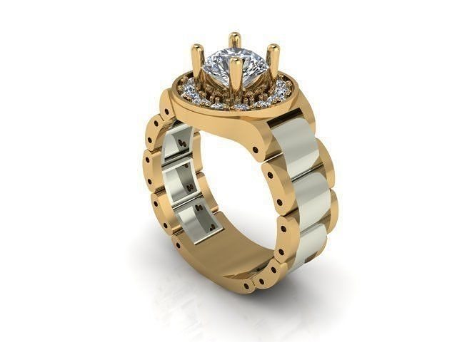 ring men ring men fashion ring printable body jewelry rings 3D print model - Mito3D