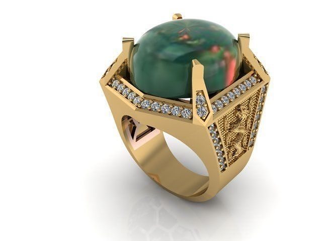 bague Hommes imprimable mode corps bijoux anneaux 3D print model - Mito3D