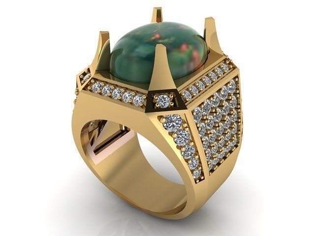 ring men ring men printable fashion ring body jewelry rings 3D print model - Mito3D