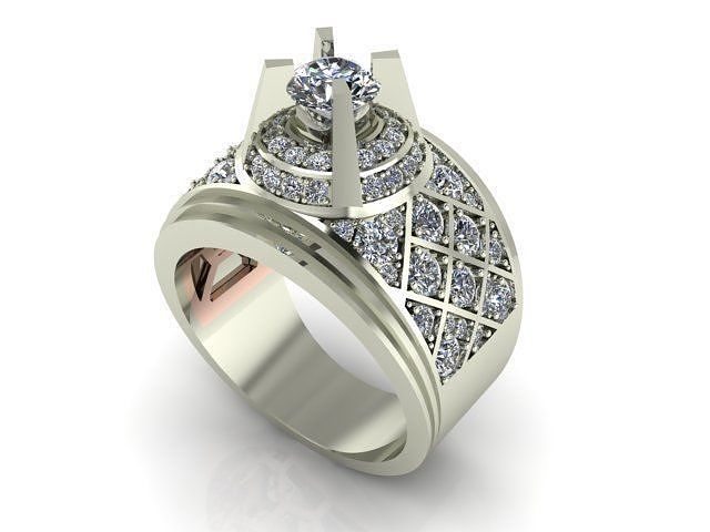 anillo hombres imprimible Moda cuerpo joyería joya anillos 3D print model - Mito3D