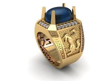 squillare uomini squillare uomini stampabile moda squillare braccialetto gioielleria anelli gioielleria anelli 3d print model - Mito3D