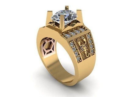 squillare uomini squillare uomini stampabile moda squillare corpo gioielleria anelli gioielleria anelli 3d print model - Mito3D