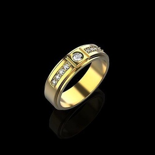 ring men 010 mens platinum gold luxury chopard chanel graf tiffany versace bvlgari bulgari gucci wealth forever jewelry rings isolated 3d print model - Mito3D