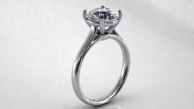 ring-Modell Schmuck 3d Modell cad ring engagement Hochzeit solitaire besonderes diamond gold Juwel Ringe 3d print model - Mito3D
