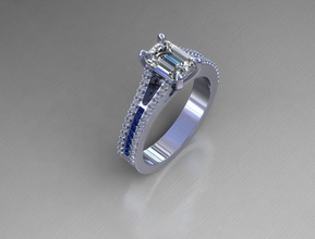 modello di anello gioielli 3d cad diamante fidanzamento matrimonio regalo oro gioiello gemma anelli 3d print model - Mito3D