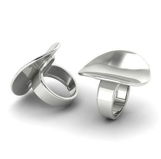 anillo modelo 1755 pendientes Kolco sergi dlya pechati 3dmodel imprimible libra esterlina Moda plata enganchar platino joyería compromiso joya anillos missfox decoración 3d print model - Mito3D