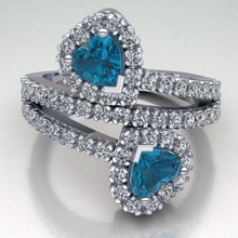 anel modelo 316 jóias brilhantes diamante de engagem o engajamento da forma gem ouro jóia printable anéis prata sterling casamento 3d print model - Mito3D