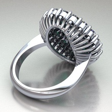 bague modèle 321 brillant diamant engagem engagement mode gemme or bijou bijoux imprimable anneaux argent sterling mariage 3d print model - Mito3D