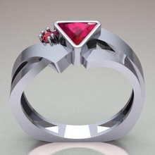 anel modelo 342 jóias brilhantes diamante de engagem o engajamento da forma gem ouro jóia printable anéis prata sterling casamento 3d print model - Mito3D