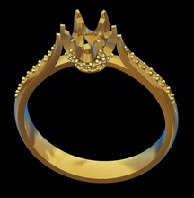 bague modèle 3 bijoux or le diamant de mariage la moisissure imprimable les anneaux 3d print model - Mito3D