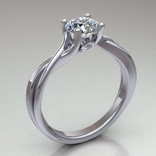 bague modèle 480 brillant diamant engagement mode bijou bijoux imprimable anneaux argent sterling mariage gemme or solitaire 3d print model - Mito3D