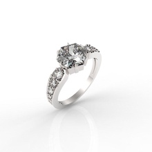 anneau clair de lune bijoux précieux solitaire or imprimable joyau bague en diamant l'anneau les anneaux 3dm mode brillant gem beauté fiançailles le bracelet luxe boucle d'oreille l'habillement l'accessoire 3d print model - Mito3D
