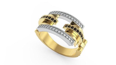 squillare in movimento parti anelli gioielleria prezioso lusso Fidanzamento nozze gemma stampabile diamante sterlina engagement oro moda bellezza cad brillante design 3d print model - Mito3D