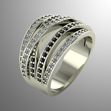 Ring n10 Schmuck Gold Luxus Juwel leuchtenden druckbar Silber brillant Diamant Saphir Ringe 3d Platin Rubin Zubehörteil Mode 3d print model - Mito3D